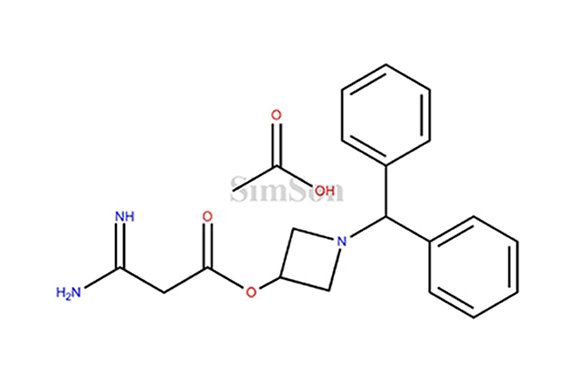 3-Amino-3-iminopropanoic acid 1-(diphenylmethyl)-3-azetidinyl ester acetate