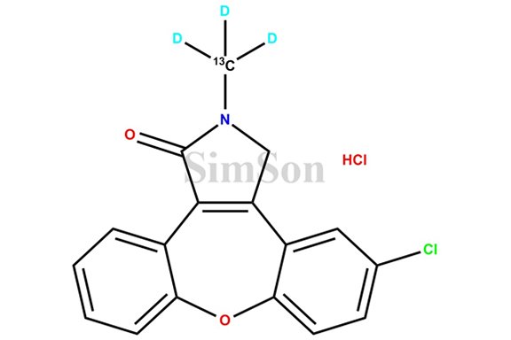 Asenapine-13C-D3 Hydrochloride