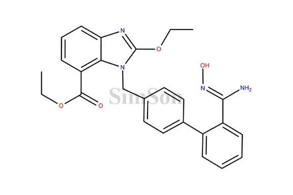 Ethyl 2-ethoxy-1-((2'-(N'-hydroxycarbamimidoyl)biphenyl-4-yl)methyl)-1H-benzo[d]imidazole-7-carboxylate