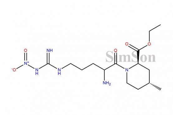 (2R,4R)-Ethyl 1-(2-amino-5-(3-nitroguanidino)pentanoyl)-4-methylpiperidine-2-carboxylate