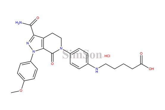 5-({4-[3-carbamoyl-1-(4-methoxyphenyl)-7-oxo-1H,4H,5H,6H,7H-pyrazolo[3,4-c]pyridin-6-yl]phenyl}amino)pentanoic acid hydrochloride