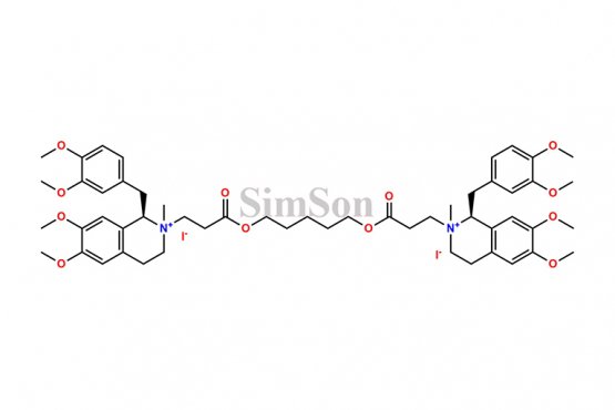 (1S)-1-(3,4-dimethoxybenzyl)-2-(3-((5-((3-((1R)-1-(3,4-dimethoxybenzyl)-6,7-dimethoxy-2-methyl-1,2,3,4-tetrahydroisoquinolin-2-ium-2-yl)propanoyl)oxy)pentyl)oxy)-3-oxopropyl)-6,7-dimethoxy-2-methyl-1,2,3,4-tetrahydroisoquinolin-2-ium iodide