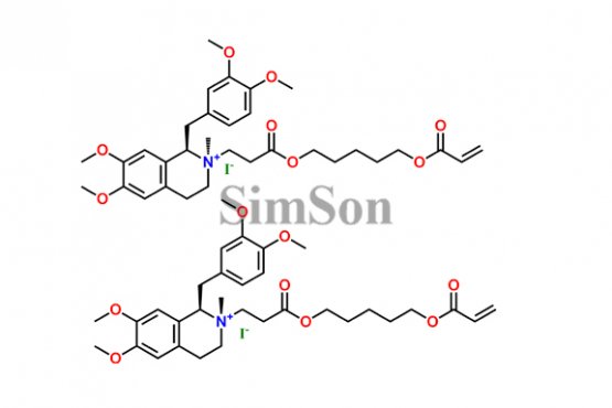 Cisatracurium Besilate EP Impurity N and O Iodide (Mixture of Diastereomers)