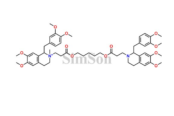 Isoquinolinium,1-[(3,4-dimethoxyphenyl)methyl]-2-[3-[[5-[3-[1-[(3,4-dimethoxyphenyl)methyl]-3,4-dihydro-6,7-dimethoxy-2(1H)-isoquinolinyl]-1-oxopropoxy]pentyl]oxy]-3-oxopropyl]-1,2,3,4-tetrahydro-6,7-dimethoxy-2-methyl-