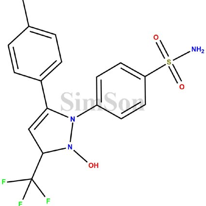 4-[2-hydroxy-5-(4-methylphenyl)-3-(trfluormethyl)- 1Hpyrazol-1-yl]benzenesulfonamide