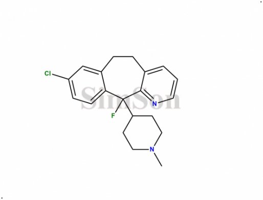 8-chloro-11-fluoro-11-(1-methylpiperidin-4-yl)-6,11-dihydro-5H-benzo[5,6]-cyclohepta[1,2-b]pyridine