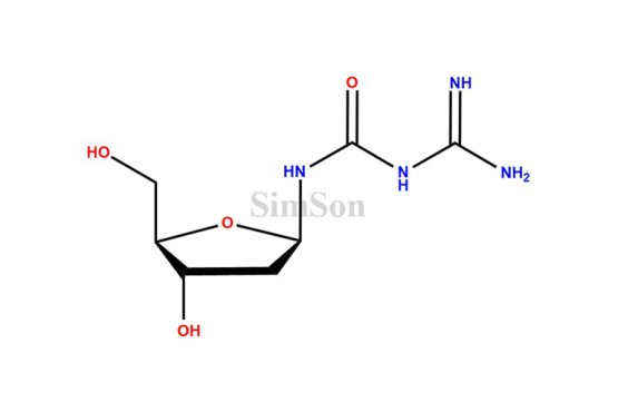 D-2`-Deoxyribopyranosyl-3-guanylurea (alpha/beta-Mixture)