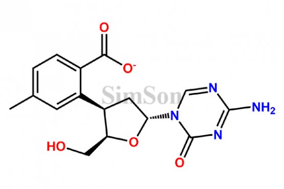 (2R,3R,5R)-5-(4-amino-2-oxo-1,3,5-triazin-1(2H)-yl)-2-(hydroxyl methyl)tetrahydrofuran-3-yl-4-methylbenzoate