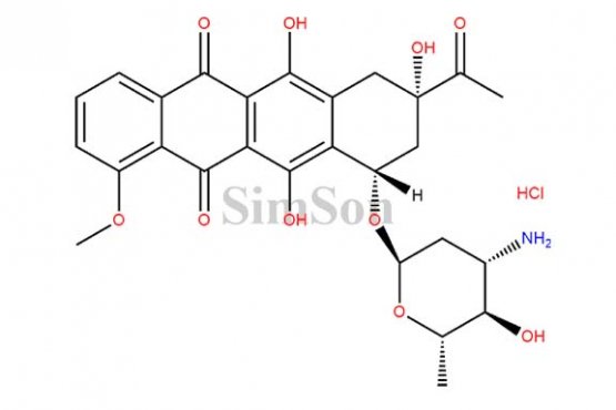 (8S,10S)-10-(((2R,4S,5S,6S)-4-amino-5-hydroxy-6-methyltetrahydro-2H-pyran-2-yl)oxy)-6,8,11-trihydroxy-1-methoxy-8-(2-oxopropyl)-7,8,9,10-tetrahydrotetracene-5,12-dione hydrochloride