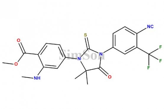methyl 4-{3-[4-isocyano-3-(trifluoromethyl)phenyl]-5,5-dimethyl-4-oxo-2-sulfanylideneimidazolidin-1-yl}-2-(methylamino)benzoate