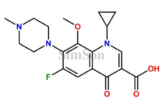 1-cyclopropyl-6-fluoro-8-methoxy-7-(4-methylpiperazin-1-yl)-4-oxo-1,4-dihydroquinoline-3-carboxylic acid