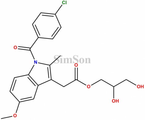 Indomethacin alpha monoglyceride