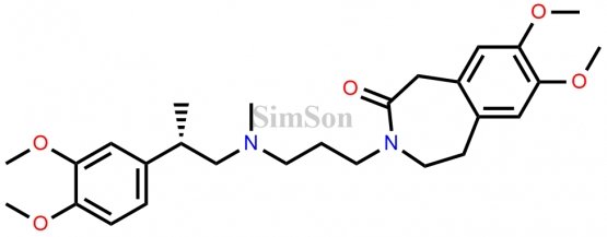(S)-3-(3-((2-(3,4-dimethoxyphenyl)propyl)(methyl)amino)propyl)-7,8-dimethoxy-1,3,4,5-tetrahydro-2H-benzo[d]azepin-2-one