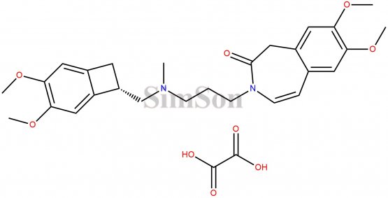 (S)-7,8-dimethoxy-3-{3-{N-[(4,5-dimethoxy benzocyclobut-1-yl) methyl]-N-(methyl)amino} propyl}-1,3-dihydro-2H-3-benzazepin-2-one oxalate