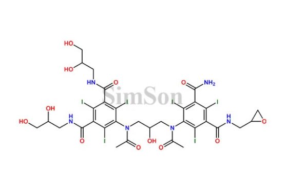 5-(N-(3-(N-(3-carbamoyl-2,4,6-triiodo-5-((oxiran-2-ylmethyl)carbamoyl)phenyl)acetamido)-2-hydroxypropyl)acetamido)-N1,N3-bis(2,3-dihydroxypropyl)-2,4,6-triiodoisophthalamide