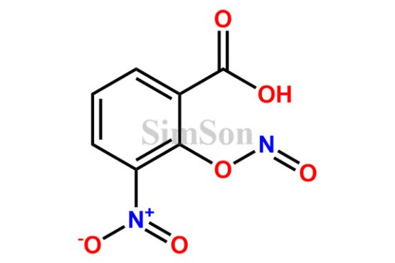 3-nitro-2-(nitrosooxy) benzoic acid