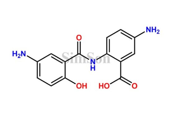 5-Amino-2-((5-amino-2-hydroxybenzoyl)amino)benzoic Acid