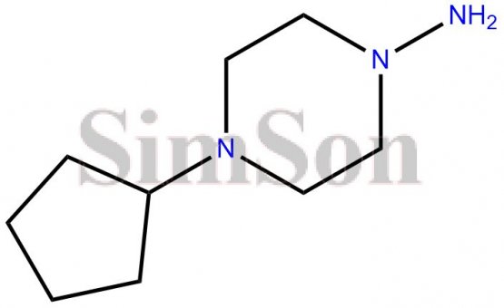 4-Cyclopentyl-1-piperazinamine