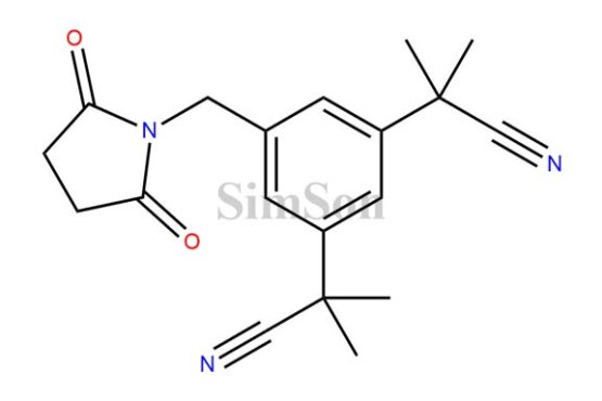 2,2`-[5-[(2,5-Dioxotetrahydro-1H-1-pyrrolyl)methyl]-1,3-phenylene]di(2-methylpropionitrile)