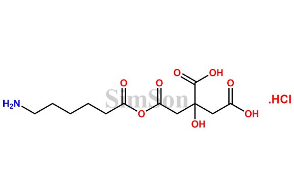 2-(2-((6-aminohexanoyl)oxy)-2-oxoethyl)-2-hydroxysuccinic acid hydrochloride