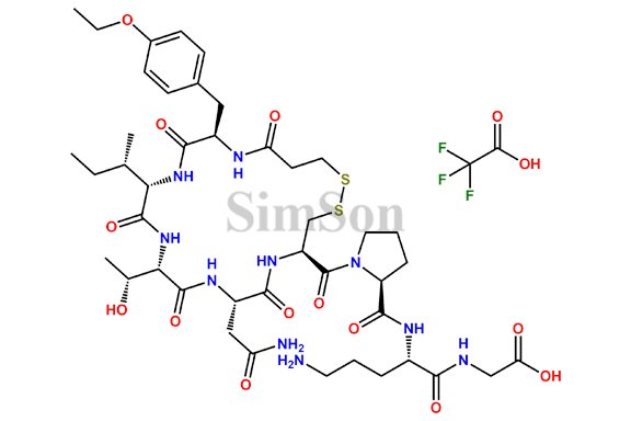 Atosiban free acid trifluoroacetate salt