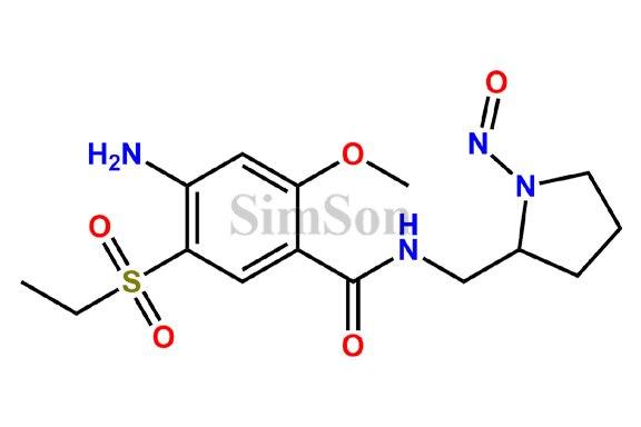 4-amino-5-(ethylsulfonyl)-2-methoxy-N-[(1-nitrosopyrrolidin-2-yl)methyl]benzamide