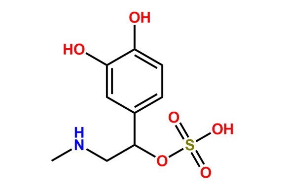 1-(3,4-dihydroxyphenyl)-2-(methylamino)ethyl hydrogen sulfate
