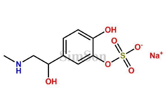 sodium-2-hydroxy-5-(1-hydroxy-2-(methylamino)ethyl)phenyl sulfate