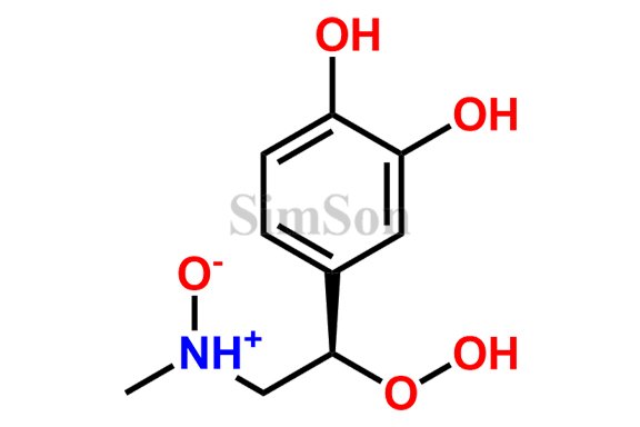 4-((R)-1-hydroperoxy-2-(methylmino)ethyl)benzene-1,2-diol N-oxide