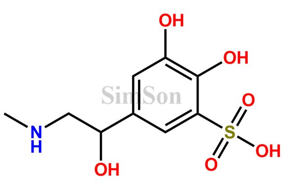2,3-Dihydroxy-5-(1-hydroxy-2-(methylamino)ethyl)benzenesulfonic acid
