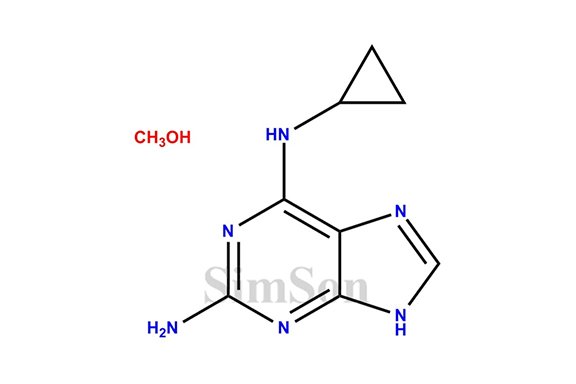 2-Amino-6-cyclopropylamino-9H-purine Methanolate