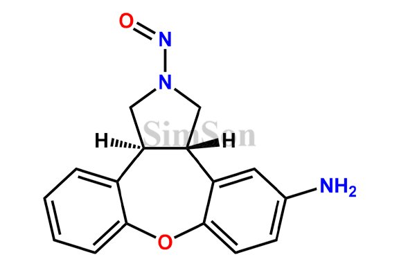 Trans-2-Nitroso-5-amino-2,3,3a,12b-tetrahydro-1H-dibenz[2,3:6,7]oxepino[4,5-c]-pyrrole