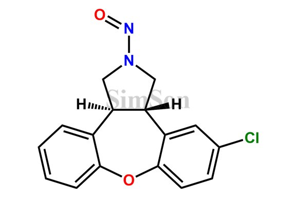 Trans-2-Nitroso-5-chloro-2,3,3a,12b-tetrahydro-1H-dibenz[2,3:6,7]oxepino[4,5-c]-pyrrole