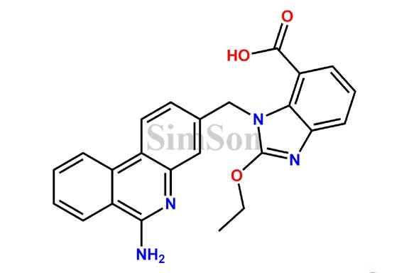 1-[(6-aminophenanthridin-3-yl)methyl]-2-ethoxy-1H-benzimidazole-7-carboxylic acid
