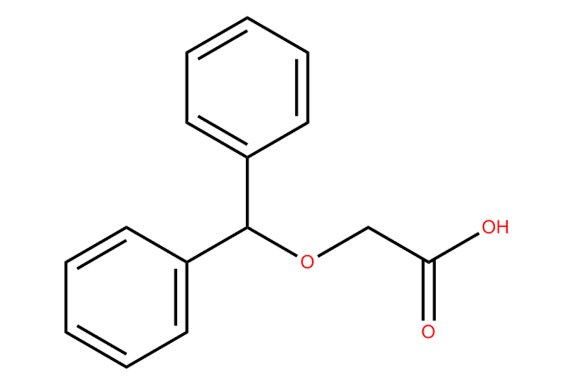 Diphenylmethoxyacetic acid