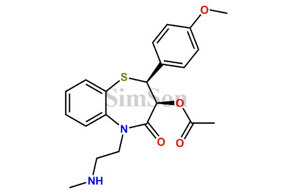 (2S,3S)-3-acetyloxy-2-(4-methoxyphenyl)-5-[2-(methylamino)ethyl]-2,3-dihydro-1,5-benzothiazepin-4(5H)-one.