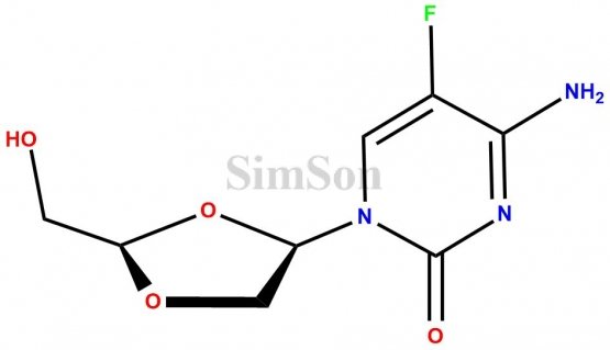 (-)-Beta-D-Dioxolane-5-fluoro Cytidine