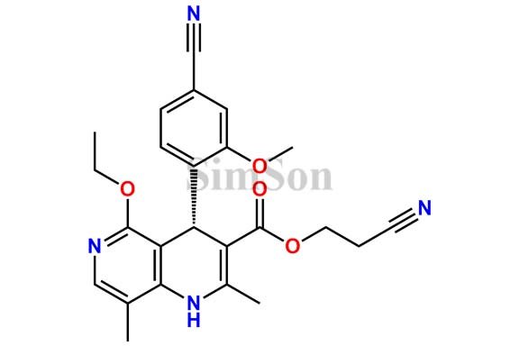 2-Cyanoethyl(S)-4-(4-cyano-2-methoxyphenyl)-5-ethoxy-2,8-dimethyl-1,4-dihydro-1,6-naphthyridine-3-carboxylate
