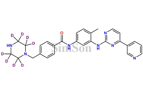 N-DesmethylImatinib-D8