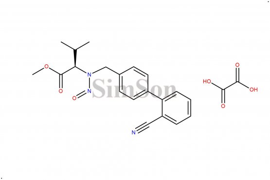 (R)-methyl2-(((2`-cyano-[1,1`-biphenyl]-4-yl)methyl)(nitroso)amino)-3-methylbutanoate oxalate