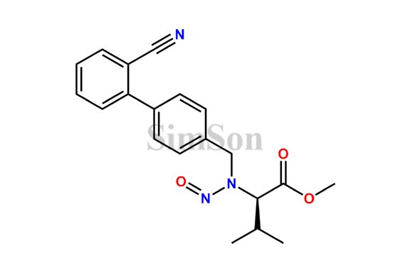 (R)-methyl-2-(((2`-cyano-[1,1`-biphenyl]-4-yl)methyl)(nitroso)amino)-3-methylbutanoate