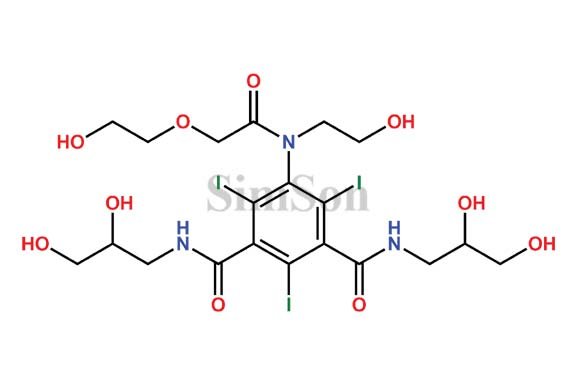 N,N`-bis(2,3-dihydroxypropyl)-5-(2-(2-hydroxyethoxy)-N-(2-hydroxyethyl)acetamido)-2,4,6-triiodoisophthalamide