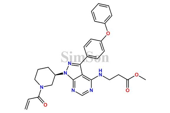 (R)-methyl-3-(1-(1-acryloylpiperidin-3-yl)-3-(4-phenoxyphenyl)-1H-pyrazolo[3,4-d]pyrimidin-4-ylamino)propanoate