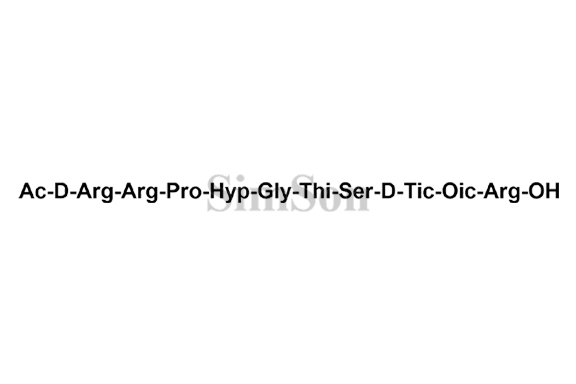 AC-D-Arg-Arg-Pro-Hyp-Gly-Thi-Ser-D-Tic-Oic-Arg-OH