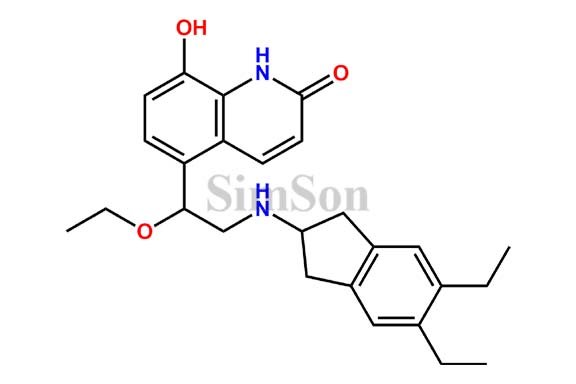 5-[2-[(5,6-Diethyl-2,3-dihydro-1H-inden-2-yl)amino]-1-ethoxyethyl]-8-hydroxy-2(1H)-quinolinone