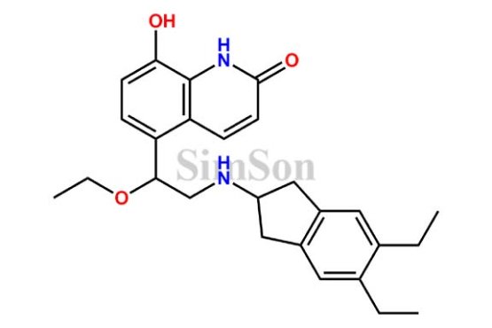 5-(2-((5,6-Diethyl-2,3-dihydro-1H-inden-2-yl)amino)-1-ethoxyethyl)-8-hydroxyquinolin-2(1H)-one