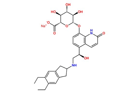 Indacaterol 8-O-Glucuronide Sodium Salt