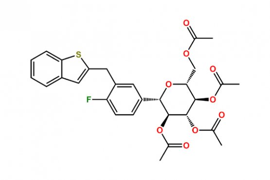 [(2R,3R,4R,5S,6S)-3,4,5-triacetyloxy-6-[3-(1-benzothiophen-2-ylmethyl)-4-fluorophenyl]oxan-2-yl]methyl acetate