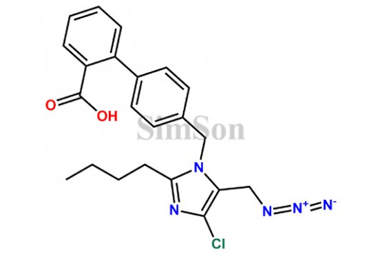 4`-((5-(Azidomethyl)-2-butyl-4-chloro-1H-imidazol-1-yl)methyl)-[1,1`-biphenyl]-2-Carboxylic Acid