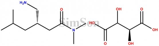 Pregabalin amine amide impurity tartrate salt